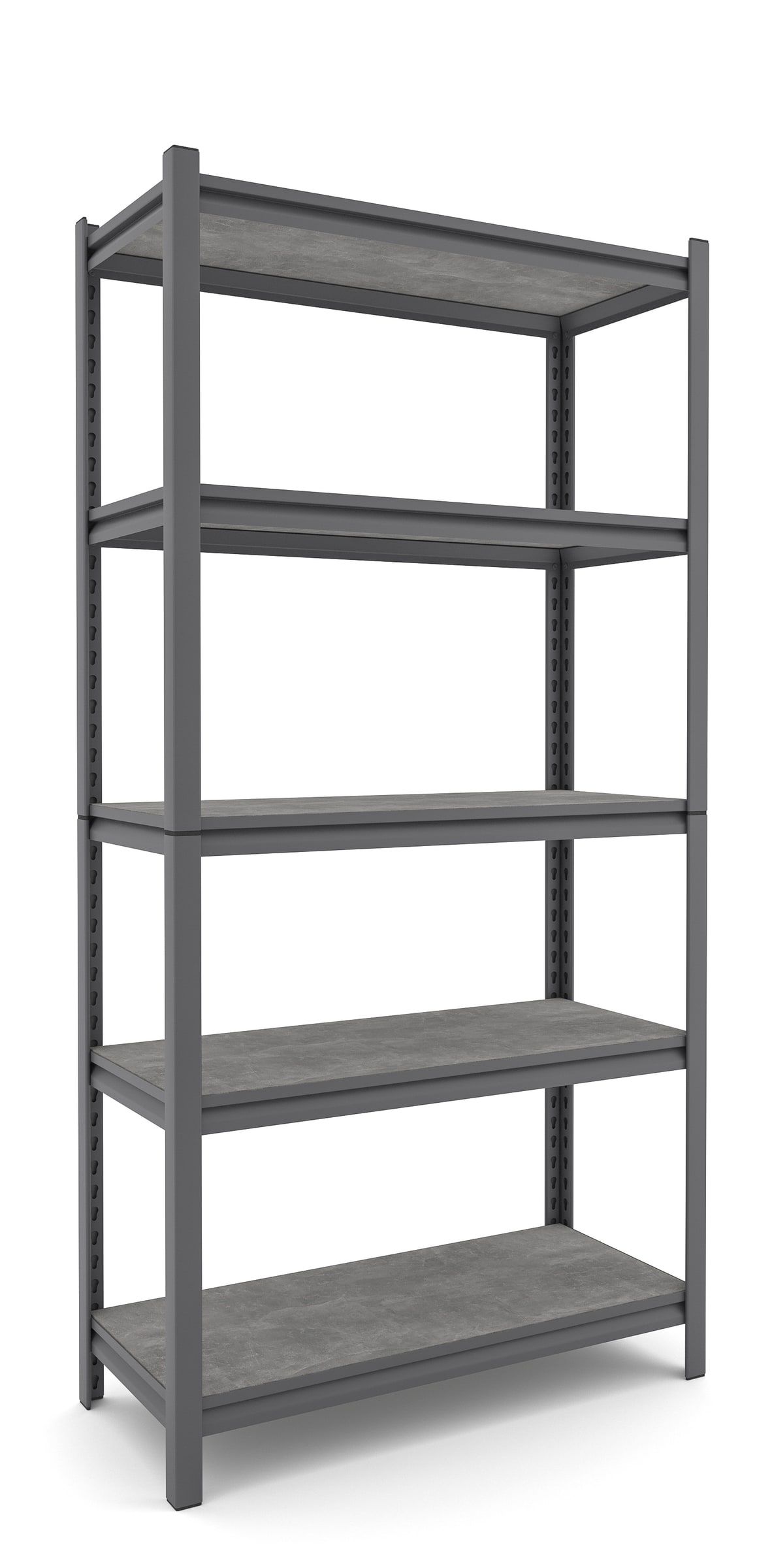 Стеллаж Everest Beamy Luxe L16-225 с полками ЛДСП графит